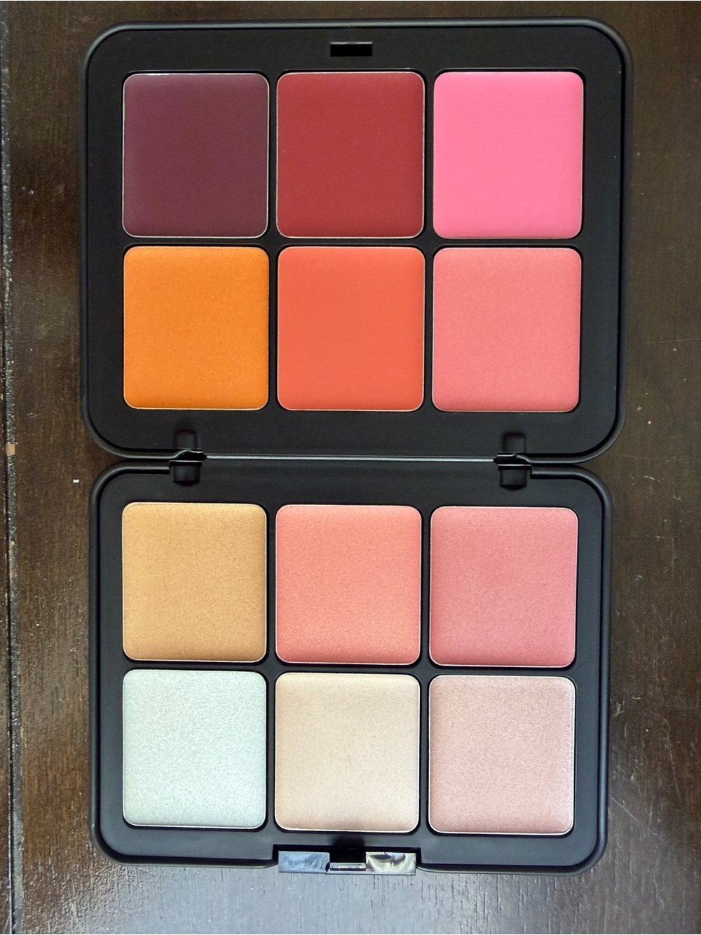 Blush & Highlight Palette - Pink, Coral, Peach, Gold Shades - Picture 6 of 6